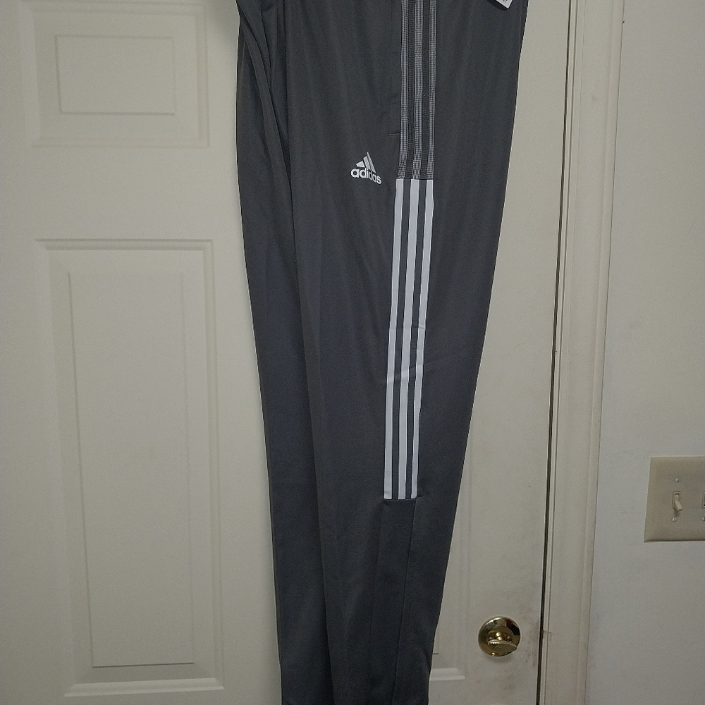 NWT Men's  Adidas Trio21 Track Pants Gray XXL